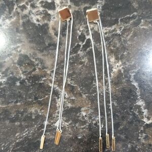 Jenny Bird Silver and Gold Chain Earrings